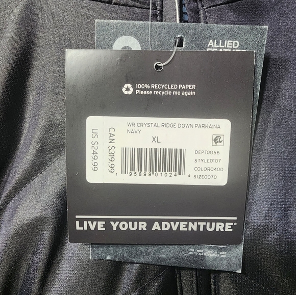 Eddie Bauer Crystal ridge parka sz X Large women's 550 down retails for $249.99 - Picture 4 of 10